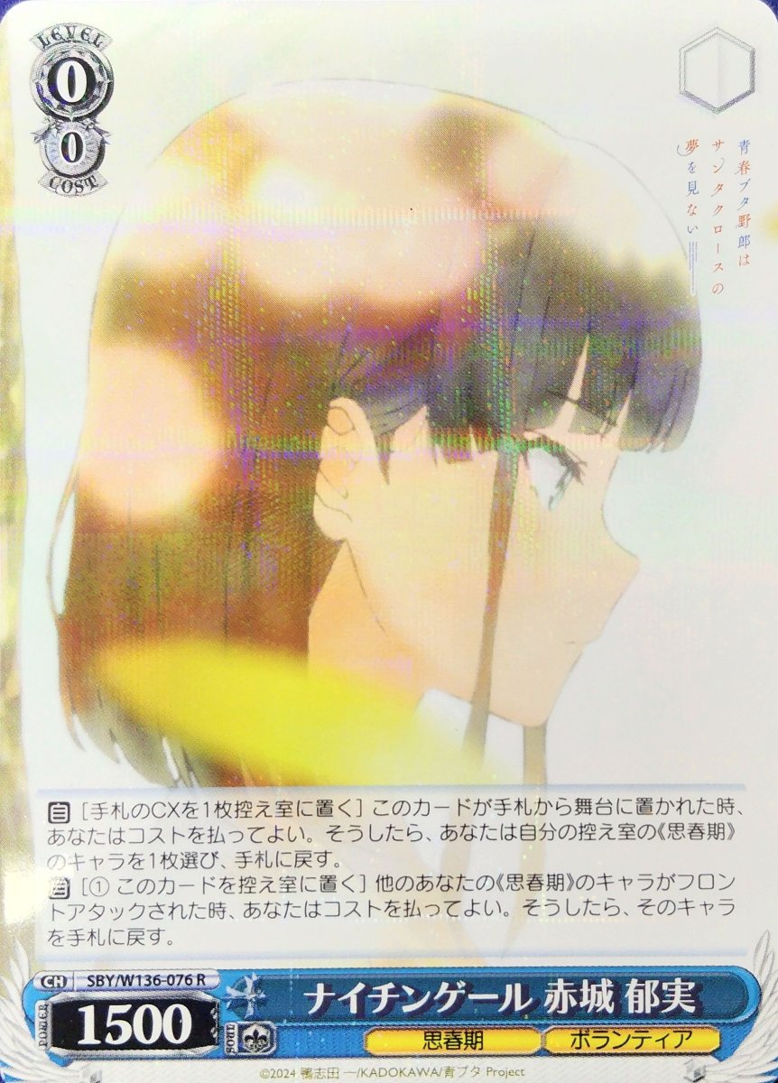 画像1: ナイチンゲール 赤城 郁実 (SBY/W136-076) - R (1)