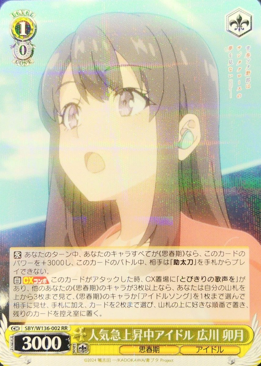 画像1: 人気急上昇中アイドル 広川 卯月 (SBY/W136-002) - RR (1)