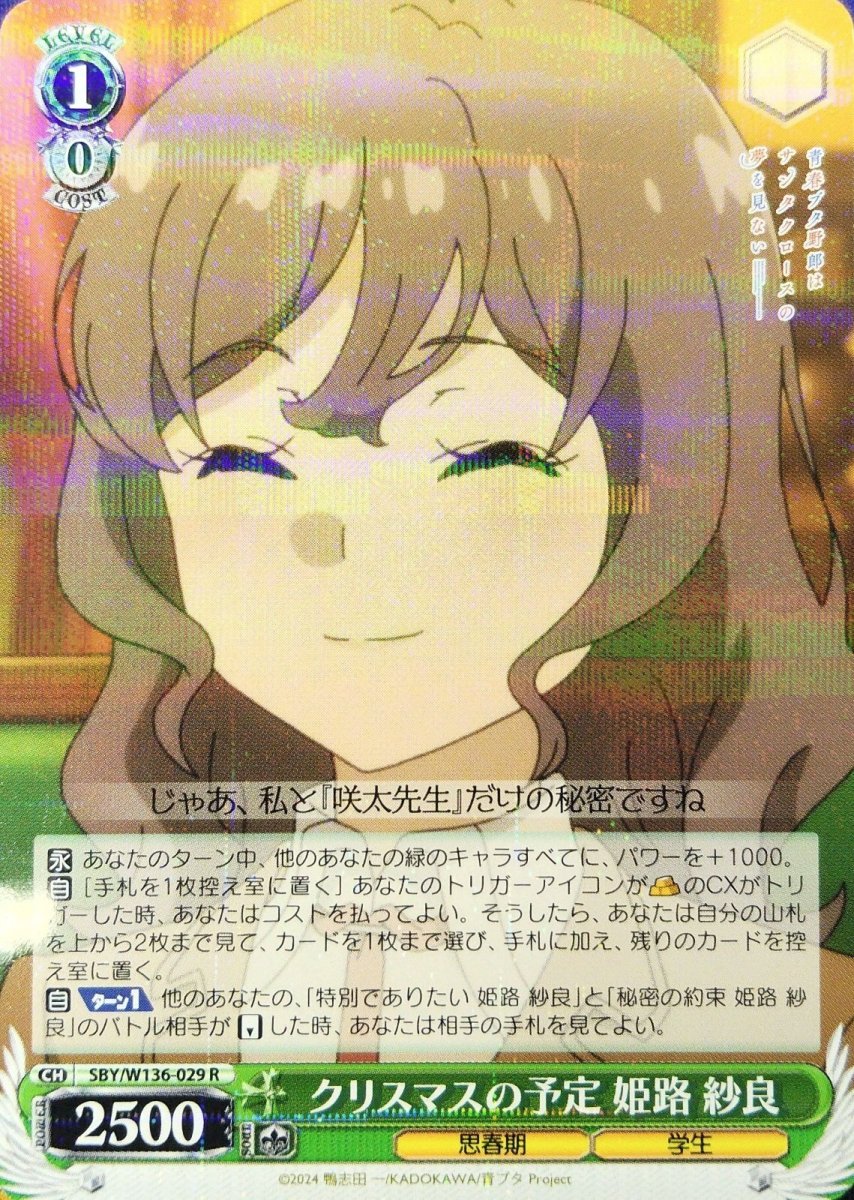 画像1: クリスマスの予定 姫路 紗良 (SBY/W136-029) - R (1)