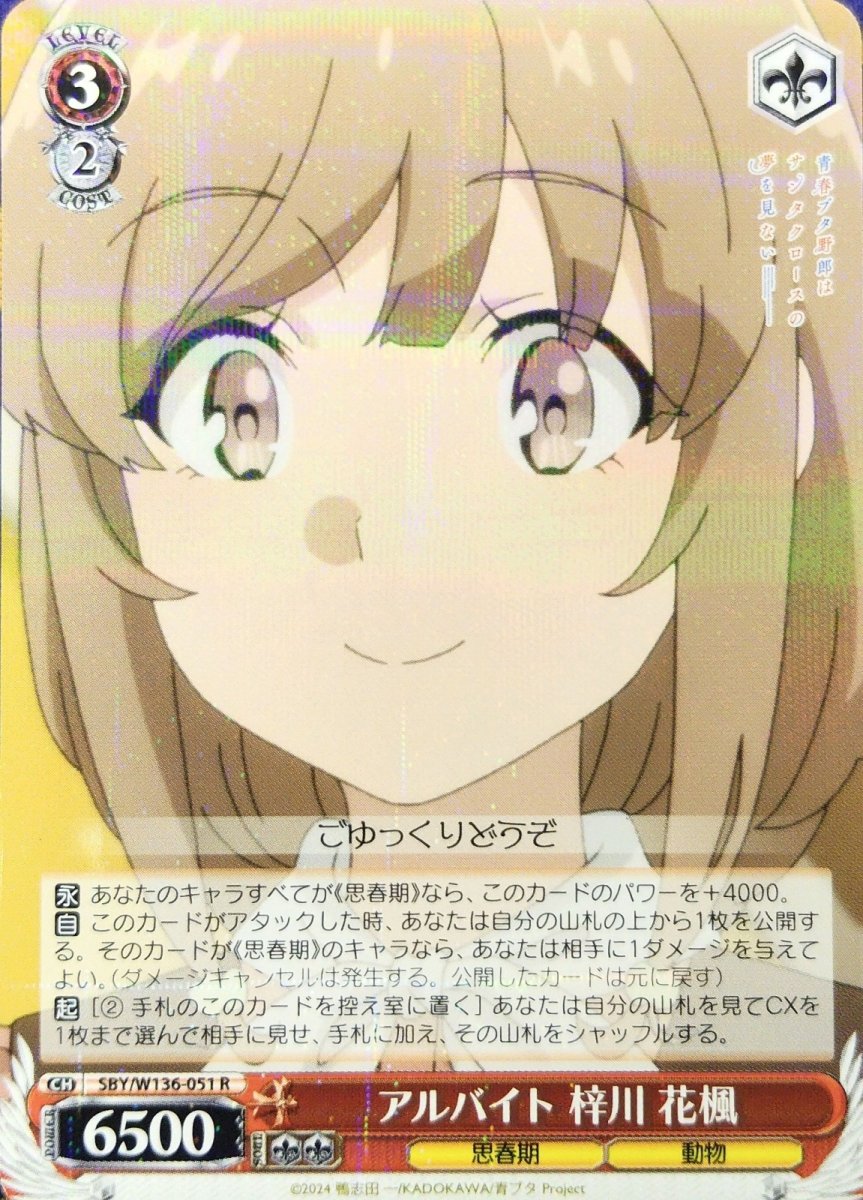 画像1: アルバイト 梓川 花楓 (SBY/W136-051) - R (1)