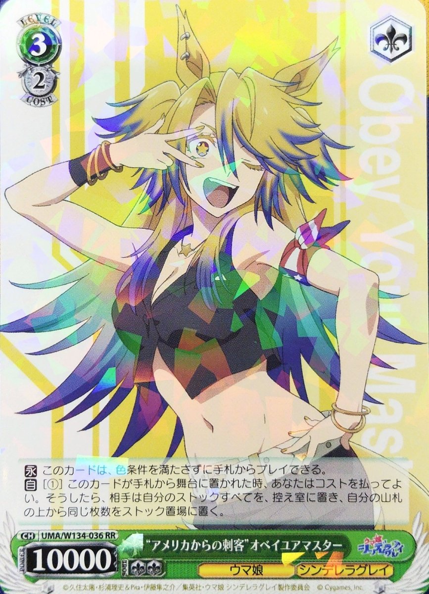画像1: “アメリカからの刺客”オベイユアマスター (UMA/W134-036) - RR (1)