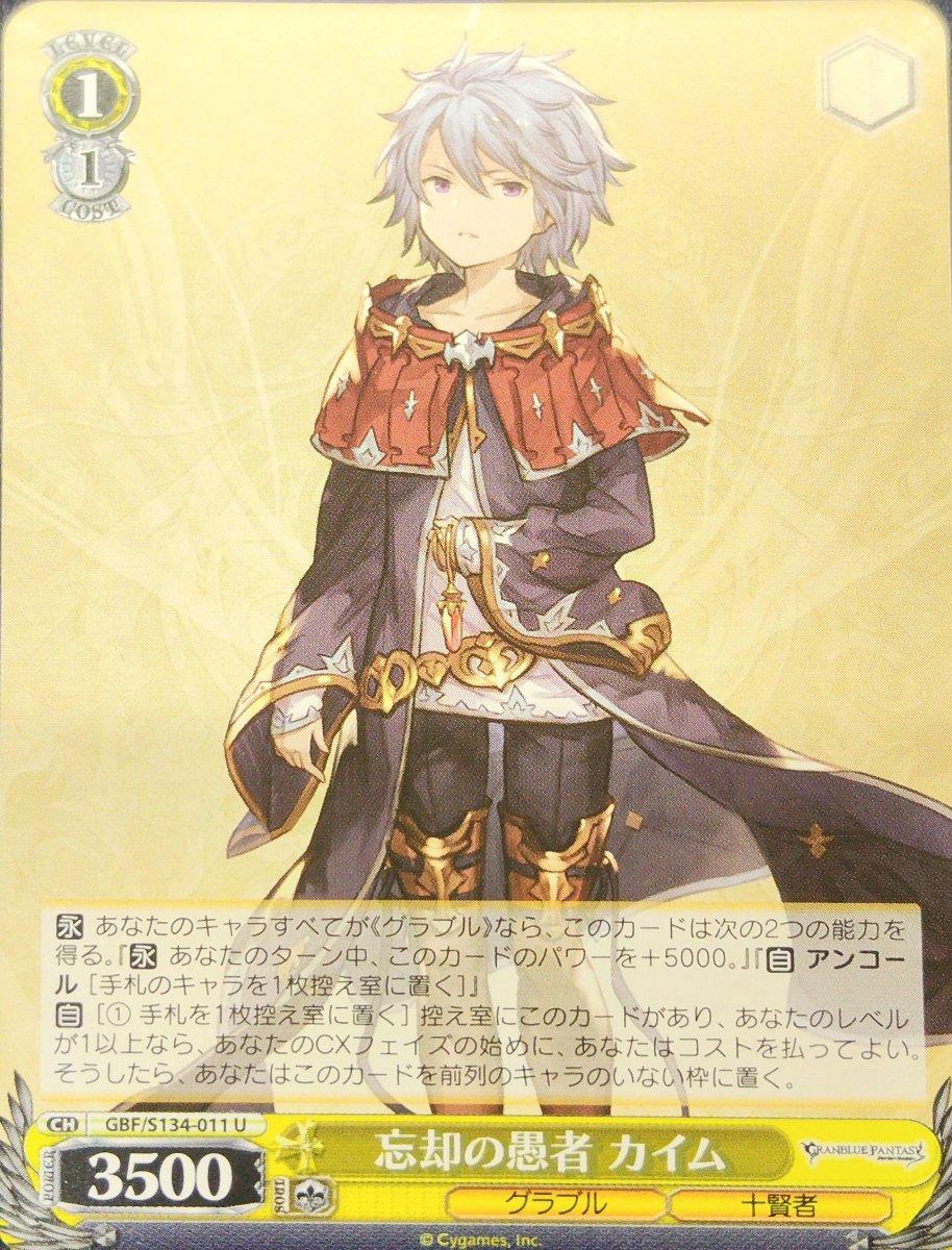 画像1: 忘却の愚者 カイム (GBF/S134-011) - U (1)