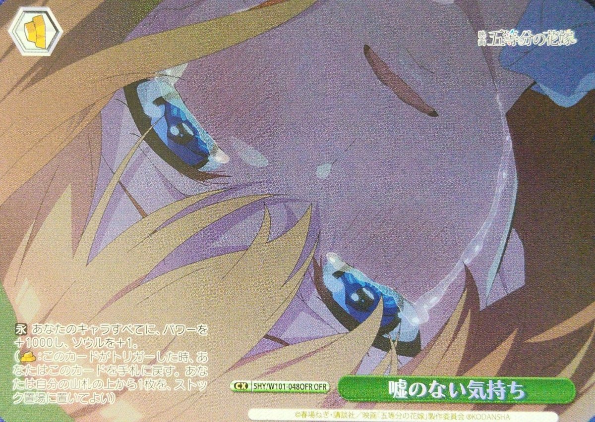 画像1: 嘘のない気持ち (5HY/W101-048OFR) - OFR (1)