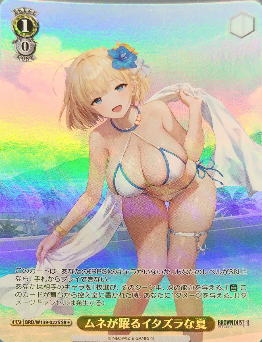画像1: ムネが躍るイタズラな夏 (BRD/W139-022S) - SR【キズあり特価】 (1)