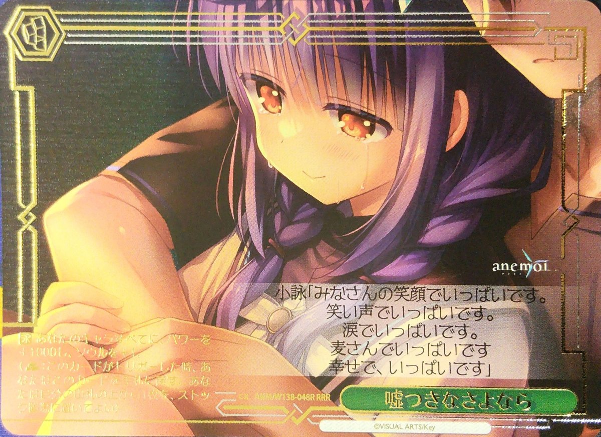 画像1:  嘘つきなさよなら (ANM/W138-048R) - RRR (1)